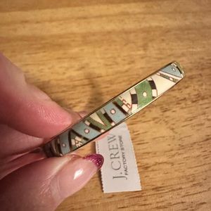 J.Crew Factory Enamel Printed Bangle Bracelet NWT!